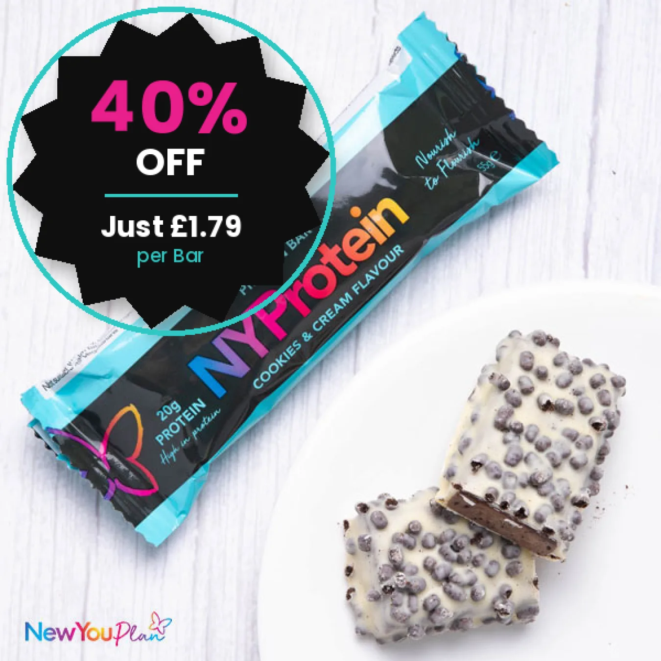 
15 Protein Cookies and Cream Bars