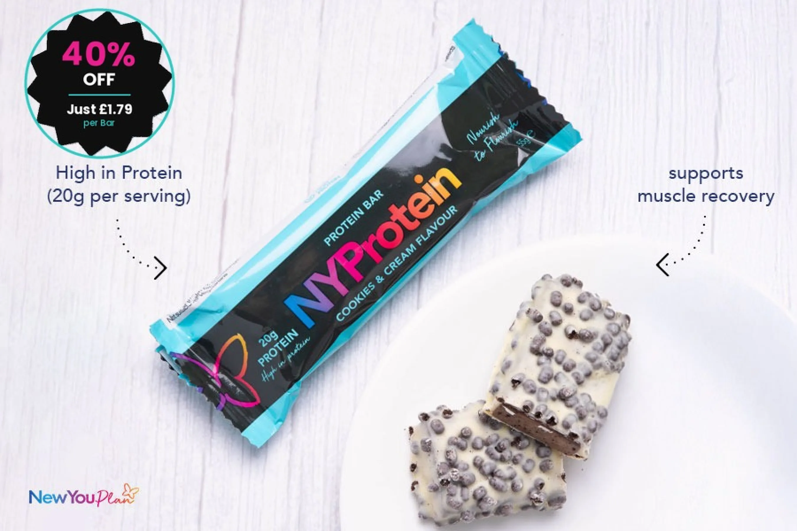15 Protein Cookies and Cream Bars